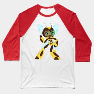 Little Bumble Bee Girl Baseball T-Shirt